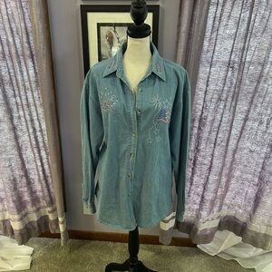 Vintage National Denim Button Down